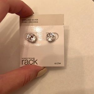 Sterling silver and Cubic zirconia earrings